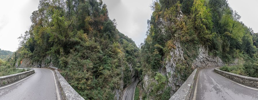 Strada della Forra bei Tremosine in der Provinz Brescia